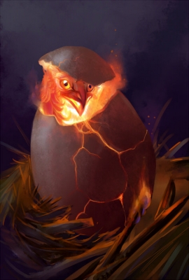 Яйцо феникса. Рисунок Ханны Бёвин