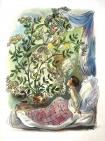 Бузинная матушка. Иллюстрация Яна Шанцера к сказке Г.Х.Андерсена   