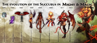 Эволюция суккубов в серии игр Might&Magic