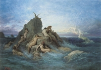 Океаниды, нимфы моря. Картина Густава Доре, примерно 1860-е годы