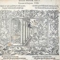 Гравюра, изображающая изгнание Ликаона. Страница из издания "Метаморфоз" Овидия, 1563 год