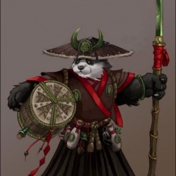 Pandaren brewmaster. Концепт-арт к серии игр "World of Warcraft"