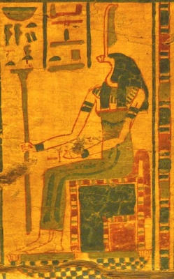 Змееголовая богиня Рененутет. Египетское изображение