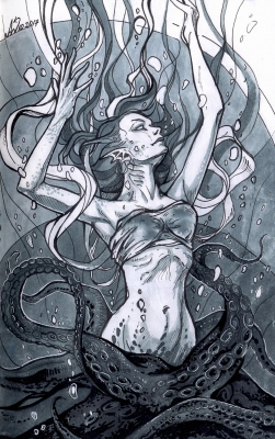 Ундина. Иллюстрация Andy Wendigo (O-Zimina)