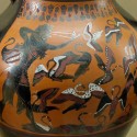 Геракл и стимфалийские птицы. Чернофигурная керамика, около 540 года до н.э.