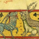 Пантера и звери. Рукопись Французской национальной библиотеки (Latin 3630, fol.75r.)