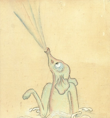 Сихофуки. Рисунок неизвестного автора из свитка "Бакэмоно-цукуси эмаки" (1820)