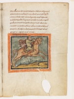 Лошадь. Рукопись Городской библиотеки Берна (Cod. 318, fol.22r)