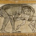 Эфиопские антропофаги. Рукопись Бодлеянской библиотеки (MS. Bodley 614, fol. 040v.)