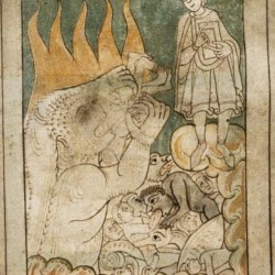 Видение ада Мамбром. Рукопись Бодлеянской библиотеки (MS. Bodley 614, fol. 048r.)