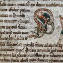 Аспид. Рукопись Бодлеянской библиотеки (MS. Douce 167, fol.008v.)