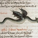 Дракон-амфиптер. Иллюстрация из средневекового манускрипта