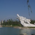 Фонтан в виде гигантского дракона (Шэнси, Китай)