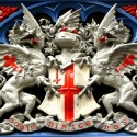 Барельеф герба Лондона с драконами