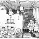 Духi — хатнiя насельнiкi. Малюнак