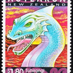 Дракон Тухиранги на новозеландской марке