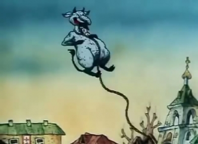 Чёрт. Кадр из мультфильма "Гостья" (1991)