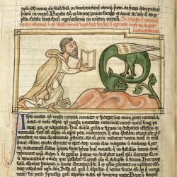Аспид (Рукопись Британской библиотеки MS Harley 3244, fol. 61м)