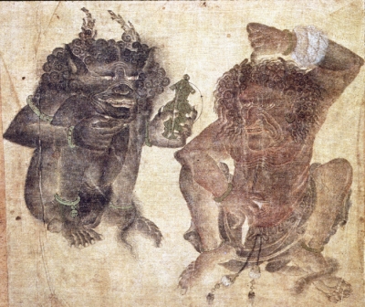 Демоны. Рукопись библиотеки дворца Топкапы в Стамбуле (Hazine 2153, fol. 39v.)