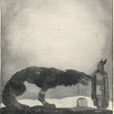 Тюр и Фенрир на иллюстрации Йона Бауэра (1911)