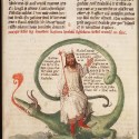Антихрист на левиафане. Рукопись Национальный библиотеки Нидерландов (KB, 72 A 23, fol. 49r.)