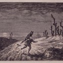 Вервольф. Гравюра Мориса Санда (Maurice Sand), 1857