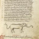 Слон. Рукопись музея Гетти в Лос-Анджелесе (MS. Ludwig XV 2, fol.03r.)