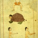 Фантастические существа. Рукопись Национальной библиотеки медицины, Бетесда, США (MS P 2, fol. 208v.)