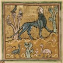 Мантикора. Рочестерский бестиарий (Royal 12 F XIII, fol. 24v.)
