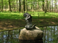 Статуя русалки в Несвиже
