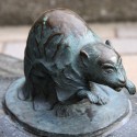 Тэссо Нэдзуми. Статуя на улице Шигеру Мизуки в Сакаиминато