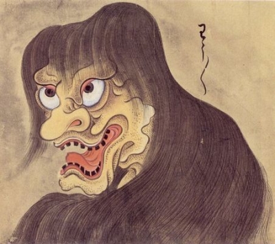 Ваувау или Оуни. Рисунок Саваки Сууси, "Иллюстрированный свиток сотни демонов" 1737 года