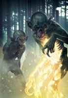 Мгляки (туманники). Иллюстрация Катаржины Редесюк к ККИ "Gwent: The Witcher Card Game"
