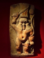 Стела с изображением бога Бэса. Египет, Эллинистический (птолемеевский) период, IV век до н.э. – I век н.э.