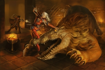 Bestiary Opener. Иллюстрация Джейсона Рейнвилла