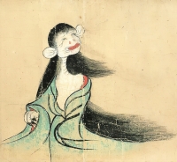 Никураси. Рисунок неизвестного автора из свитка "Бакэмоно-цукуси эмаки" (1820)