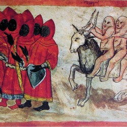 Конные блемии на баварском манускрипте XV века