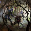 Темные эльфы. Иллюстрация Мигеля Коимбры