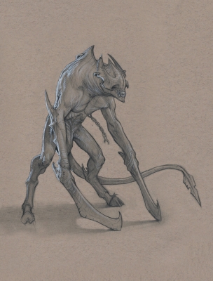 Демон-солдат. Иллюстрация Анастасиоса Гиониса