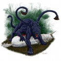 Displacer Beast. Иллюстрация Клаудио Позаса