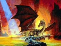 "Драконья пещера". Картина Кита Паркинсона
