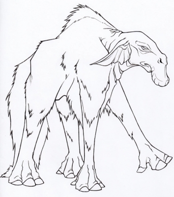 Хугаг. Иллюстрация Фионы Эванс для книги "Compendium of North American Cryptids & Magical Creatures"