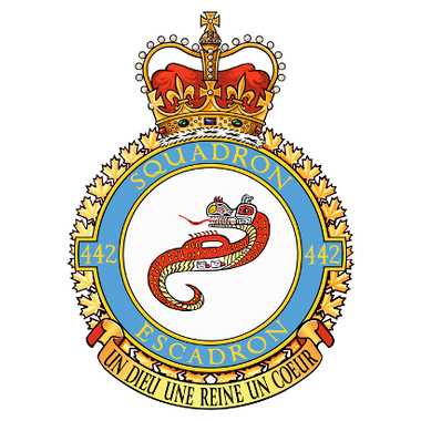 Хейтлик на логотипе 442 транспортно-спасательной эскадрильи (Королевские ВВС Канады)