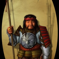 Oriental Dwarf (Korobokuru). Рисунок Фрэнсиса Наварро (Francis RP Navarro)