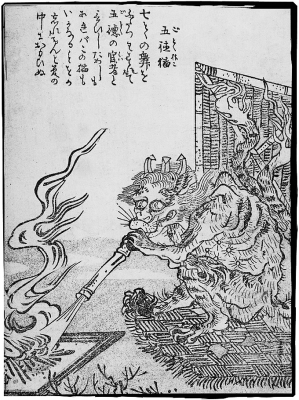 Готоку-нэко. Иллюстрация Ториямы Сэкиэна