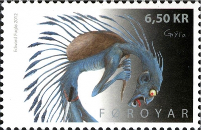 Грюла на марке Фарерских островов, 2012 год