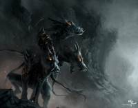 Адская гончая (Hellhound). Иллюстрация Андреаса Куна