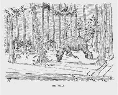 Ходаг. Иллюстрация Кёр Дю Буа из книги "Устрашающие твари промысловых лесов"