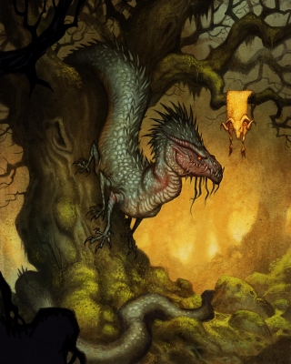 Колхидский дракон. Иллюстрация Юхана Эгеркранса