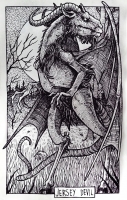 Джерсийский дьявол. Иллюстрация Дарека Кшака (DK13Design)